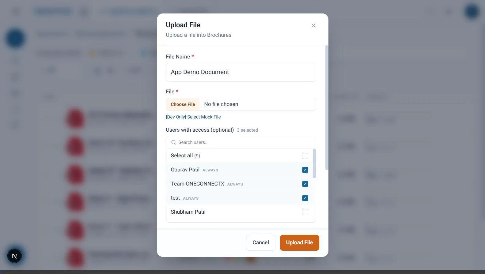 Intranet Portal App Demo